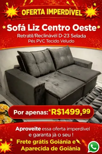 Sofá Retrátil e reclinável 2 metros