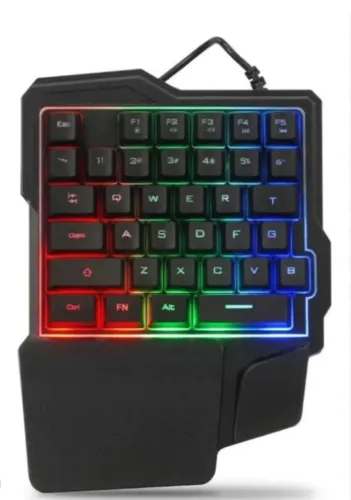 Teclado de uma mão novo não gostei de jogar nele
