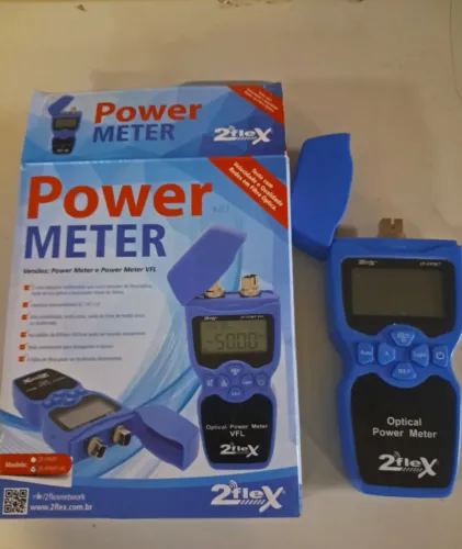 Medidor de Potência Óptica (Optical Power Meter) com VFL da marca 2Flex, modelo 2F-FPMT 