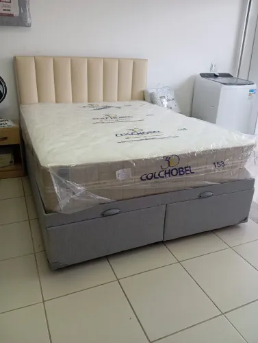 Cama box baú Queen de fábrica