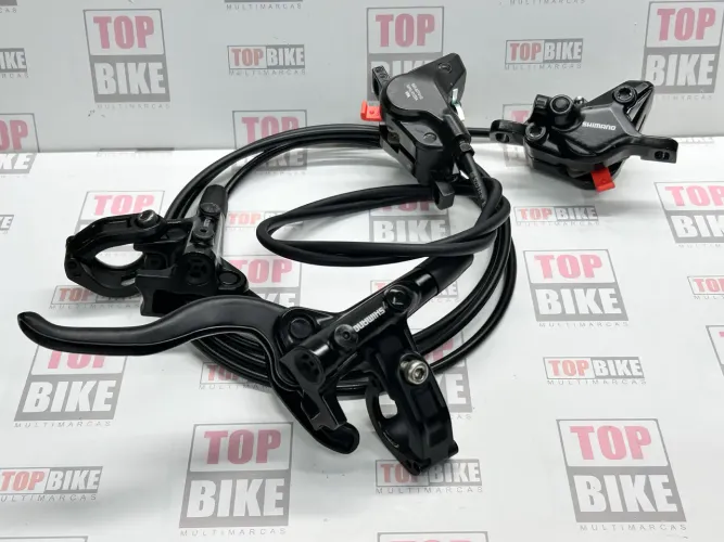 PAR DE FREIOS HIDRÁULICO SHIMANO MT 410 TIRADO DE BIKE NOVA R$ 650,00