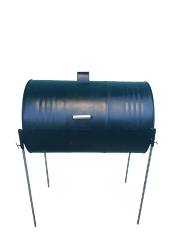 Churrasqueira tambor 200 litros bafo ideal para salas no geral tais como costela e frango