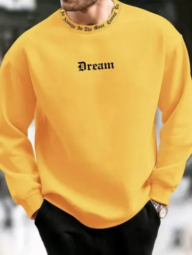 Moletom Masculino Amarelo Manfinity