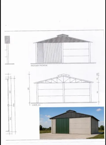 Galpão Pré Moldado 150 m² Desmontado em Cruz Alta RS