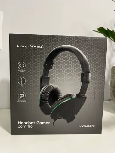 Headset Gamer Loop Way com Microfone - Nunca Usado