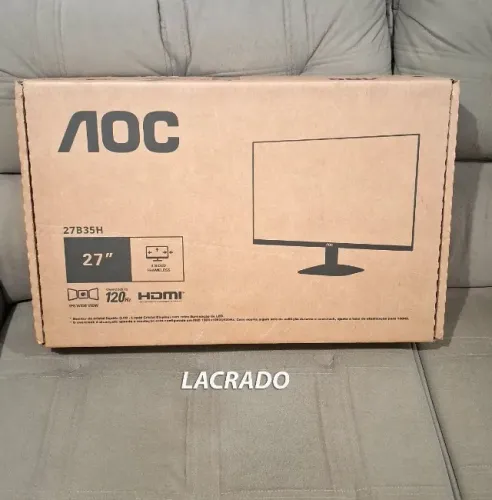 [LACRADO] Monitor AOC 27" IPS 120Hz 1ms Full-HD (Aceito cartão)