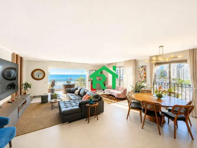 Apartamento frente mar com 3 quartos (3 suítes), 2 vagas e lazer à venda em Jardim Astúria