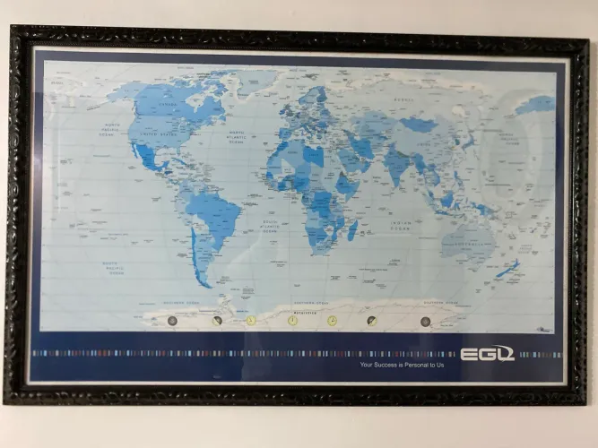 Quadro Mapa Mundi