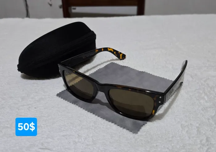Óculos da Rayban casco de tartaruga 
