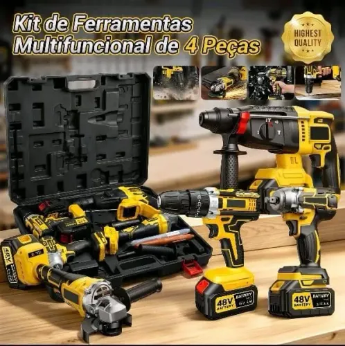 ? KIT DE FERRAMENTAS MULTIFUNCIONAL 4 EM 1 ?