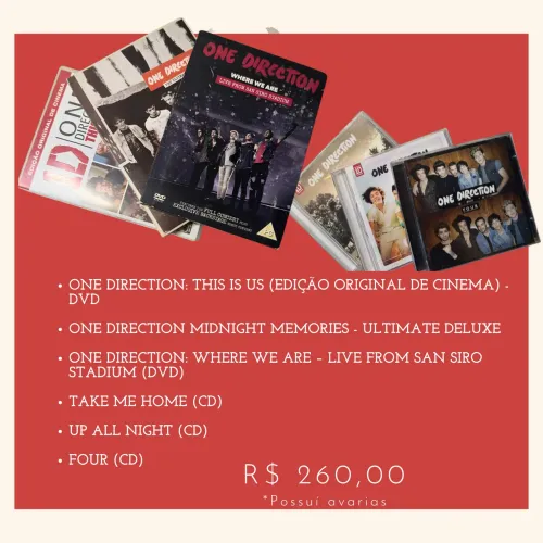 CD?s e DVD?s ONE DIRECTION - KIT