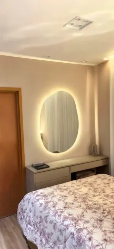 Espelho Orgânico 1,20 x 0,90 m com LED