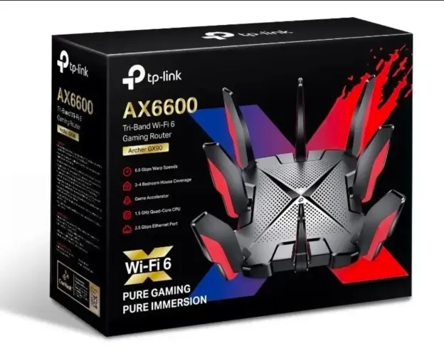 Roteador Wi-fi 6 Gamer Tri Band Ax6600 Archer Gx90 Tp-link