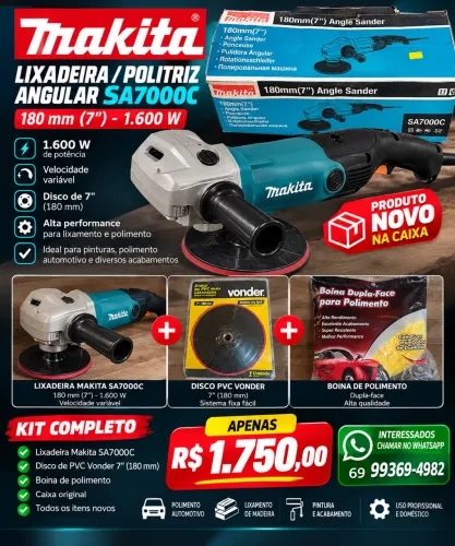 Lixadeira politriz angular SA700C Makita