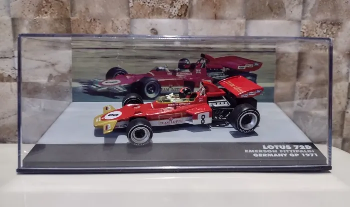 Miniatura Formula 1 Lotus 72D Germany GP 1971 Emerson Fittipaldi 