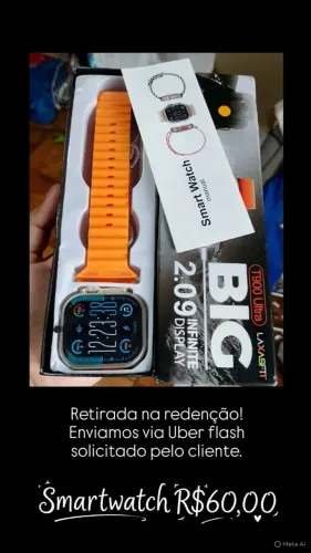 Relógio SmartWatch ultra unissex 