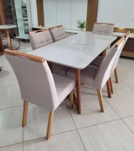 Mesa Maya 1.60x0.80 c 6 cadeiras tradicionais 