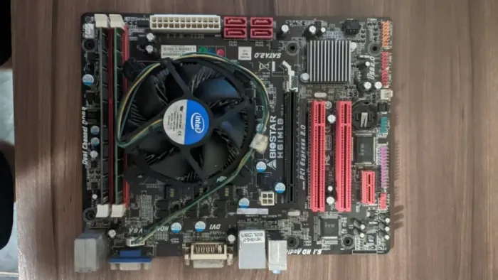 Kit Intel Core i3 2100 Placa Mãe Biostar H61MLB Memoria 16GB Ddr3