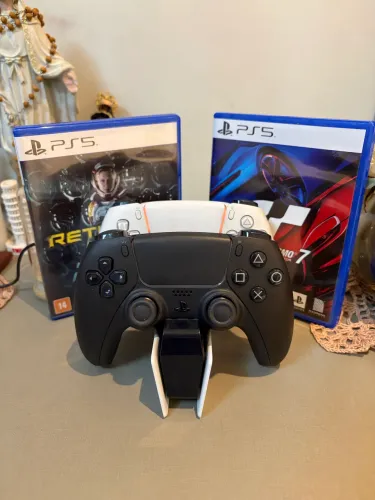 2 controles ps5 + base + jogos