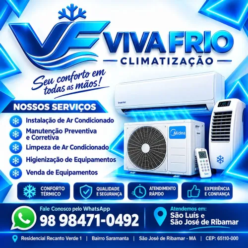 Instalação manutenção e limpeza de Ar-condicionado