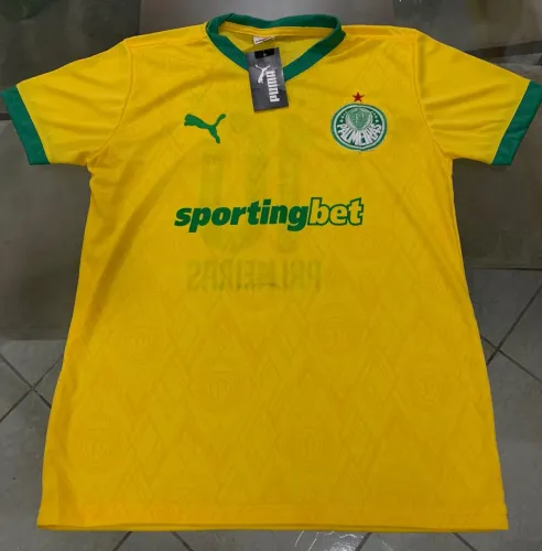 Camisa Palmeiras Verde e Amarela
