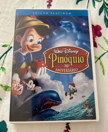 dvd pinóquio, , em ótimo estado. original. edição platinum