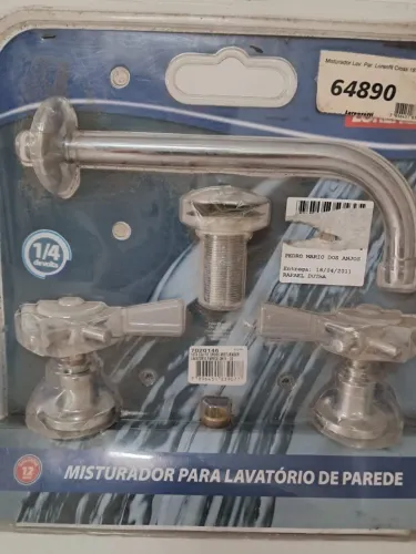 Misturador de água de parede lorenzetti 