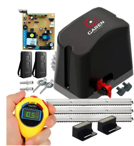 Kit Motor Garen 400kg Wi-Fi  Kit Motor Portão Eletrônico Garen 1/4hp 400kg 