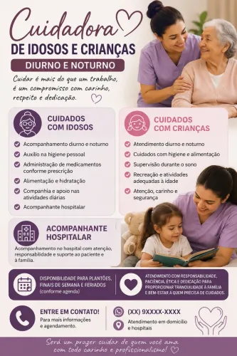 Cuidadora e acompanhante de idosos, acompanhante hospitalar