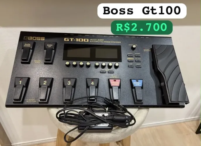 Pedaleira Boss gt100 profissional top de linha 