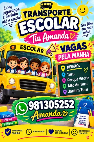 Transporte escolar . Promoção mês de novembro.