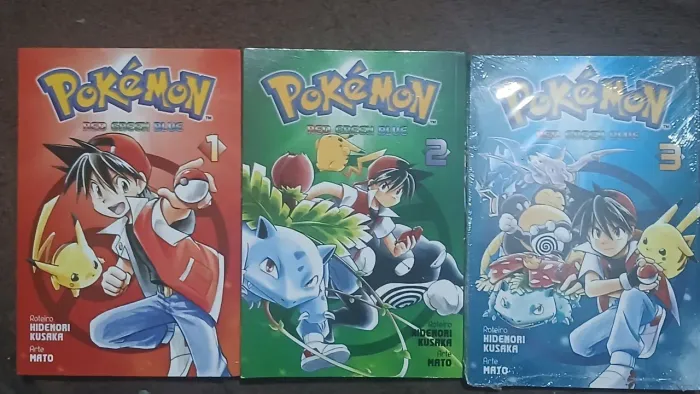 Coleção Pokémon Red, Green, Blue (RGB) - 3 MANGÁS