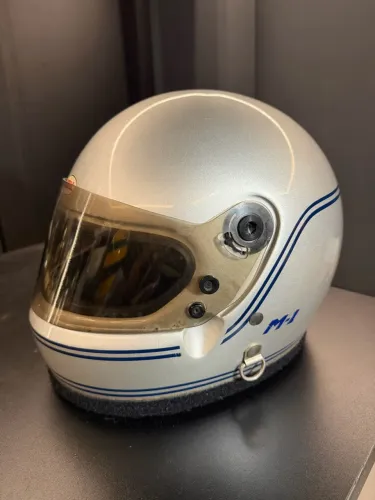 Memorabilia Capacete Vintage Bell M-1 Anos 80 (Original de Época)Raridade 1984 Senna
