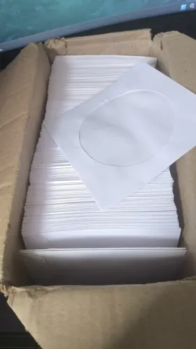 Envelopes Papel Branco P/ Cd /dvd Visor Transparente 280 unidades