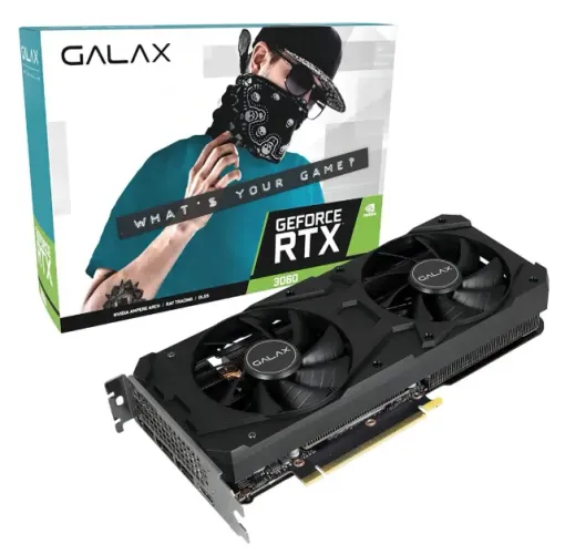 Placa De Vídeo Galax Nvidia Geforce RTX 3060 1-CLICK OC 12gb - Perfeito Estado