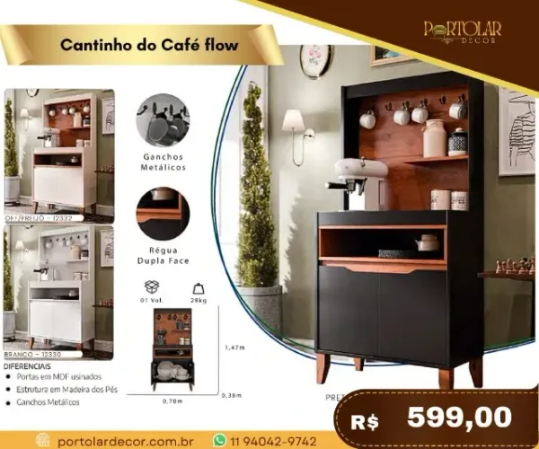 Cantinho do café Flow a pronta entrega