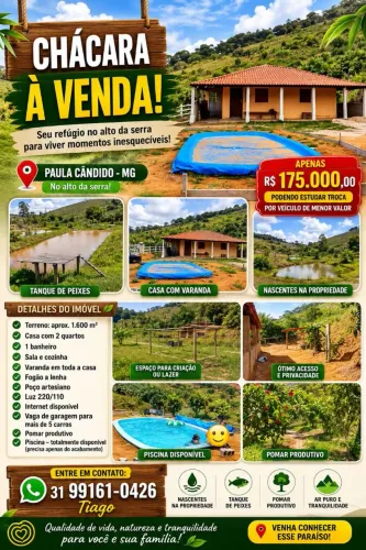 Chácara no alto da serra