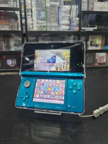 Console Portátil Nintendo 3DS Azul Modificado com Jogos