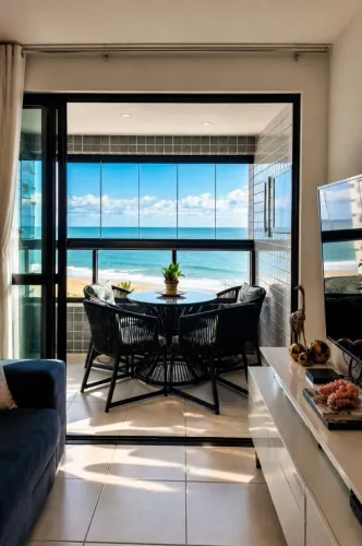 Vista Mar Permanente em Todas as Suítes | 108m², 3 Suítes e 3 Vagas!