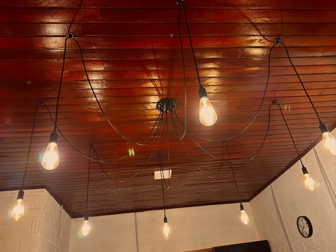Lustre estilo aranha pendente