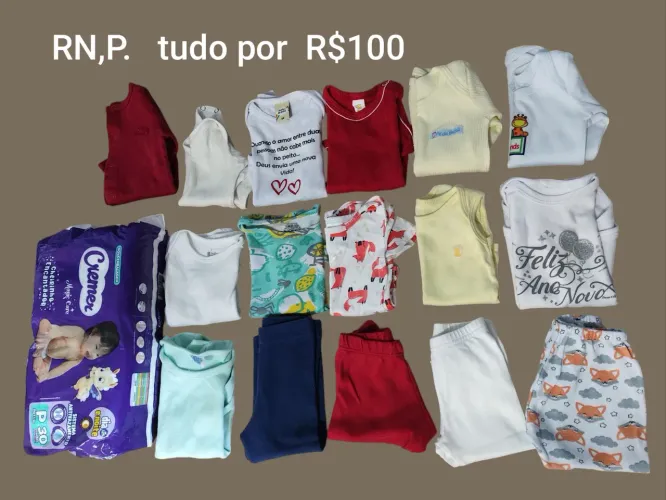 Fraldas e Roupas de bebê, unissex 
