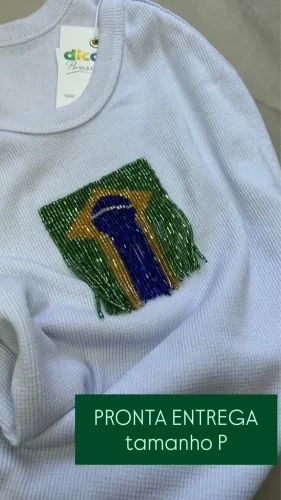 Regata Brasil Bordada