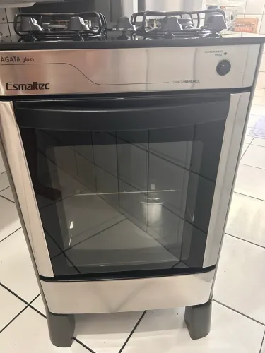 Fogão 4 bocas com tampo de vidro (Esmaltec - Ágata glass)