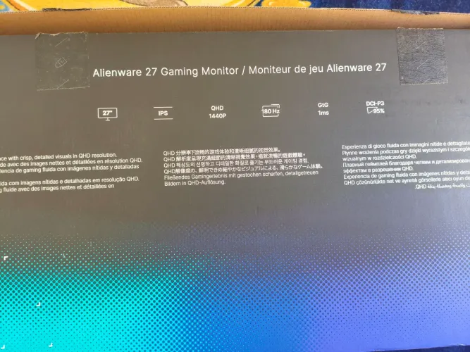 Monitor Gamer Alienware 27" QHD AW2725DM 180 Hz