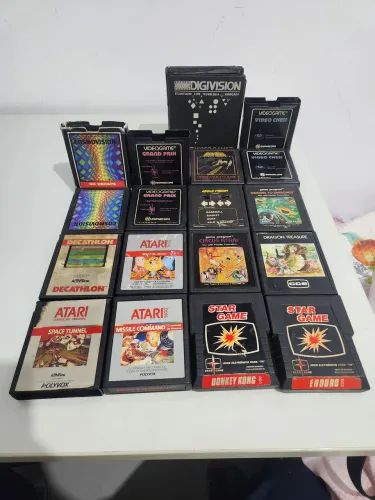 Lote de cartuchos raríssimo para atari.
