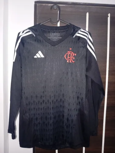 Camisa Goleiro Infantil Flamengo Adidas IR1118 - Preto