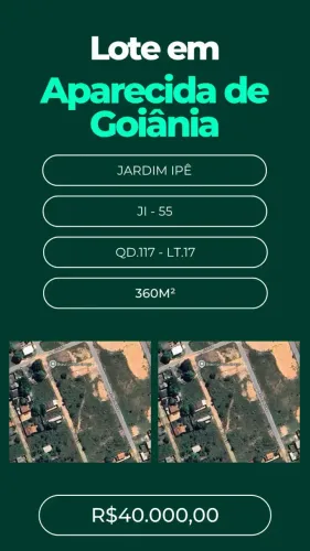 Vendo 2 Lotes - Aparecida de Goiânia - Go codigo: 293644