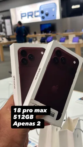 iPhone 18 pro max lacrado 512GB vinho