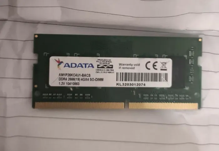 Memória RAM DDR4 Adata 4G
