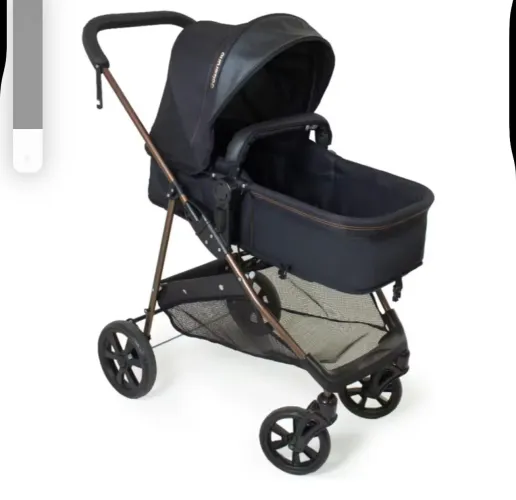 Kit Carrinho de Bebe Napoli Galzerano + Bebe Conforto Travel System Resistente 2 em 1